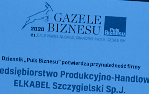 GAZELA BIZNESU 2020 DLA FIRMY ELKABEL